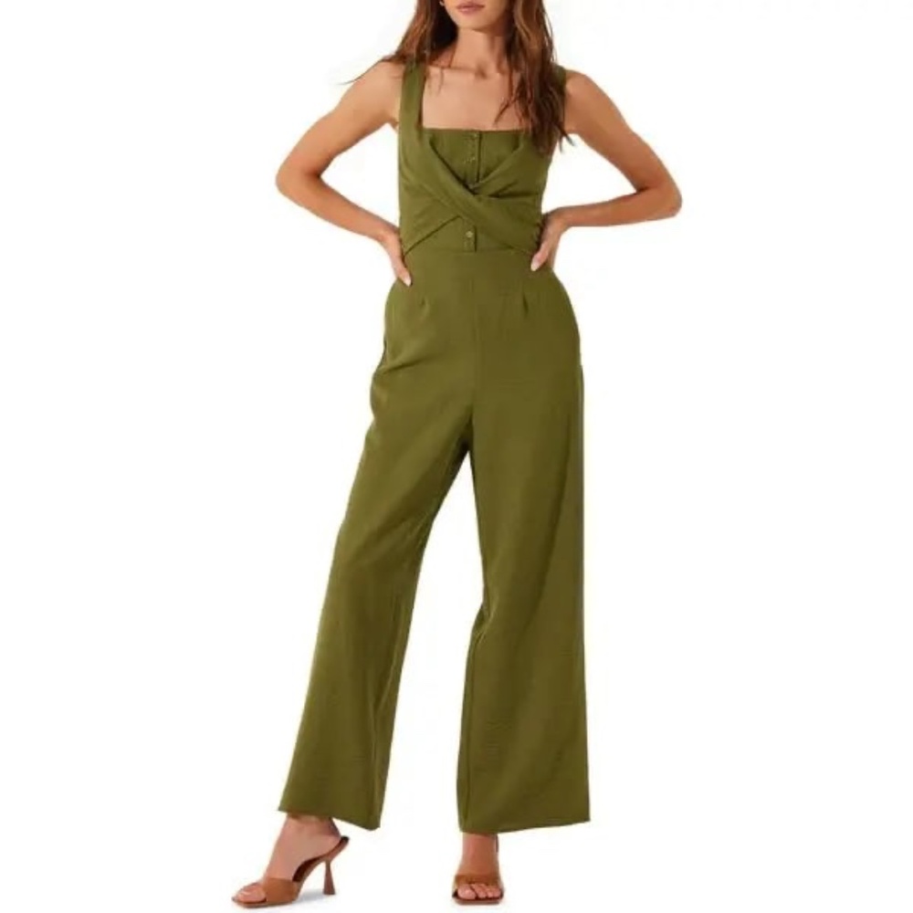 ASTR the Label Cross Front Jumpsuit